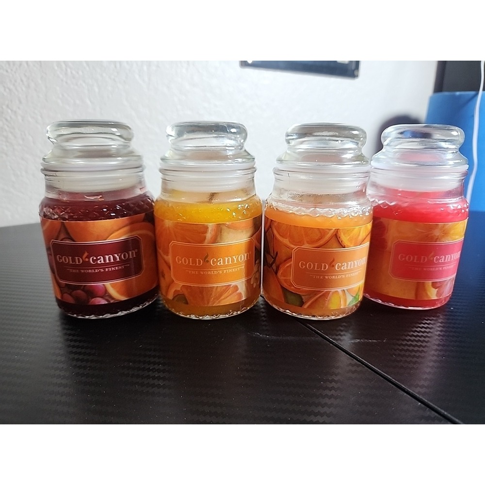 Gold Canyon Candles Citrus Variety Pack Lot Of 4, 5 Oz Jars OOP